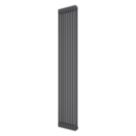 Azur 1800mm x 380mm 3607BTU Anthracite Vertical 2 Column Radiator