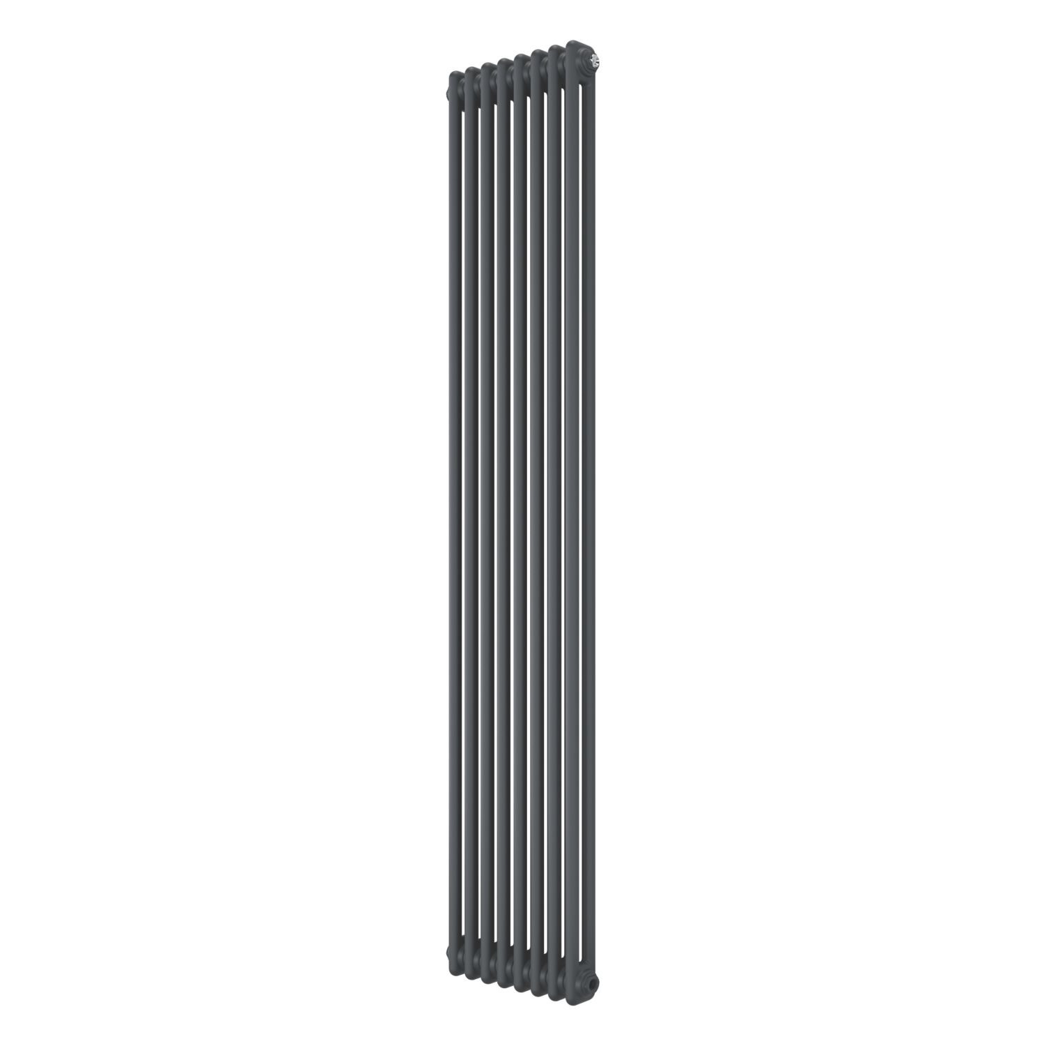 Azur 1800mm x 380mm 3607BTU Anthracite Vertical 2 Column Radiator (104YR)