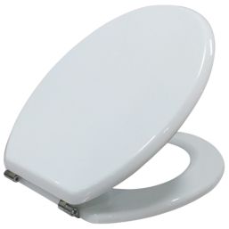Toilet Seat Moulded Wood White