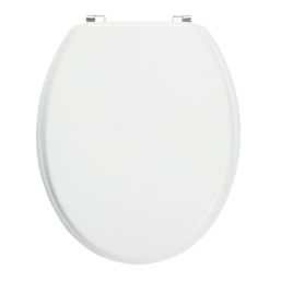 Toilet Seat Moulded Wood White