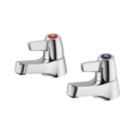 Armitage Shanks Sandringham 21 Chrome 130mm Cloakroom Lever 2 Tap Holes Basin Pillar Tap
