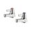Armitage Shanks Sandringham 21 Chrome 130mm Cloakroom Lever 2 Tap Holes Basin Pillar Tap