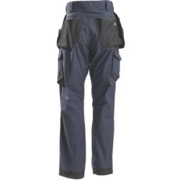 Hard Yakka Raptor Active Holster Work Trousers Dark Navy 36" W 32.5" L