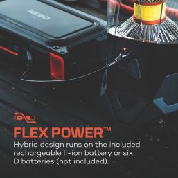 Nebo Galileo 1600 Flex Rechargeable LED Worklight with Power Bank Smoke Grey 1600lm