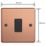 Varilight  10A 1-Gang 2-Way Light Switch  Brushed Copper