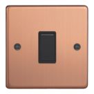 Varilight  10A 1-Gang 2-Way Light Switch  Brushed Copper