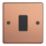 Varilight  10A 1-Gang 2-Way Light Switch  Brushed Copper