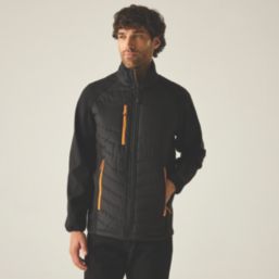 Regatta   Jacket Black / Orange Pop 2X Large 52" Chest