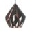 Eglo Carlton 1 Pendant Light 38.5cm Diameter Black & Copper