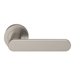 Smith & Locke Maugan Door Handle Pair Satin Nickel