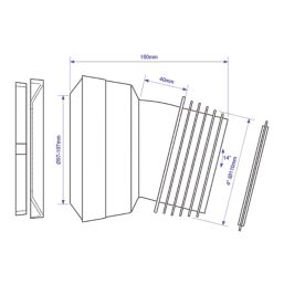McAlpine MACFIT Rigid 14° Angled Toilet Pan Connector White 150mm