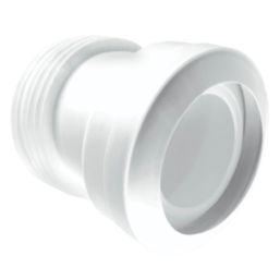 McAlpine MACFIT Rigid 14° Angled Toilet Pan Connector White 150mm