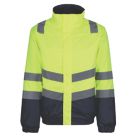 Regatta Pro Hi Vis Bomber Jacket Yellow / Navy Large 48" Chest