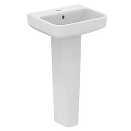 Ideal Standard i.life B Hand Rinse Basin & Full Pedestal 1 Tap Hole 450mm