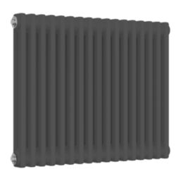 Reina 600mm x 785mm 2530BTU Anthracite Horizontal 2 Column Radiator