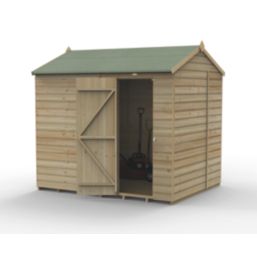 Forest Beckwood 7' 6" x 6' (Nominal) Reverse Apex Shiplap Timber Shed with Assembly