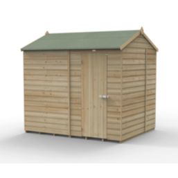 Forest Beckwood 7' 6" x 6' (Nominal) Reverse Apex Shiplap Timber Shed with Assembly