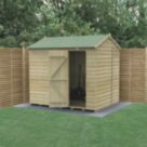 Forest Beckwood 7' 6" x 6' (Nominal) Reverse Apex Shiplap Timber Shed with Assembly