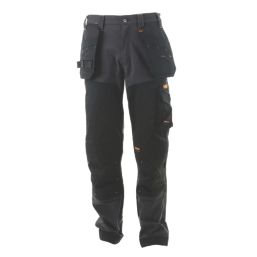 DEWALT Memphis Work Trousers Grey/Black 40" W 31" L