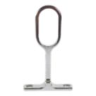 Essentials Oval Rail Centre Brackets Polished Stainless Steel 30mm 2 Pack