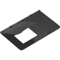 Knightsbridge Flat Plate 4-Module Modular Faceplate Matt Black