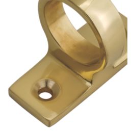 Smith & Locke Sash Window Handles Polished Brass 42mm x 33mm 10 Pack