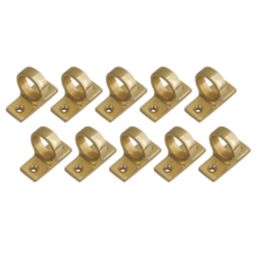 Smith & Locke Sash Window Handles Polished Brass 42mm x 33mm 10 Pack