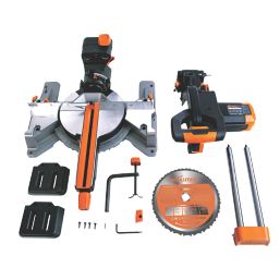 Evolution R255SMS 255mm  Electric Single-Bevel Sliding Multi-Material Mitre Saw 220-240V