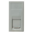 Knightsbridge  Modular RJ11 Telephone / Data Socket Grey with Grey Inserts
