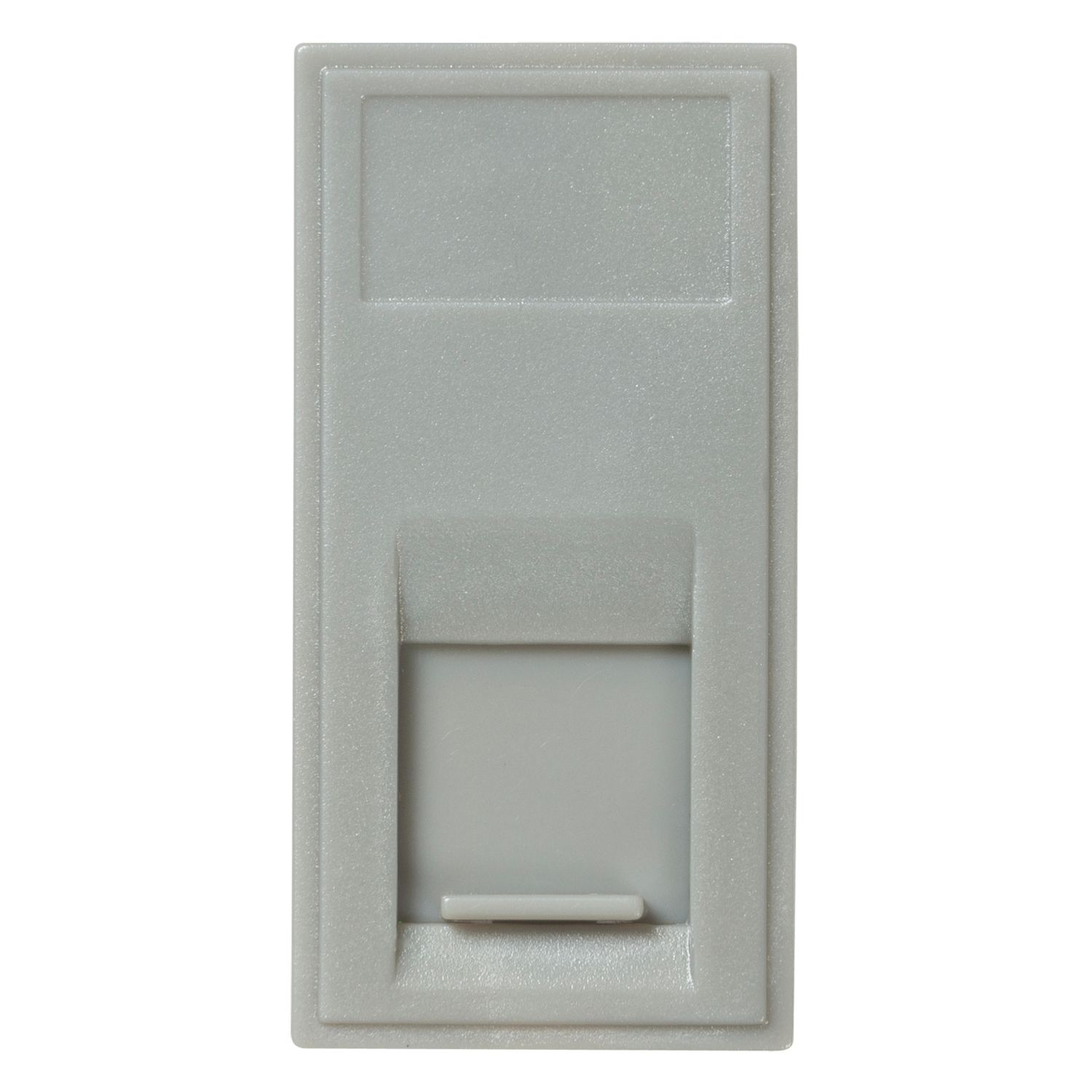 Knightsbridge Modular RJ11 Telephone / Data Socket Grey with Grey Inserts (106CR)