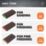 Magnusson  80/120/180 Grit Multi-Material Angled Sanding Sponge 125mm x 75mm 3 Piece Set