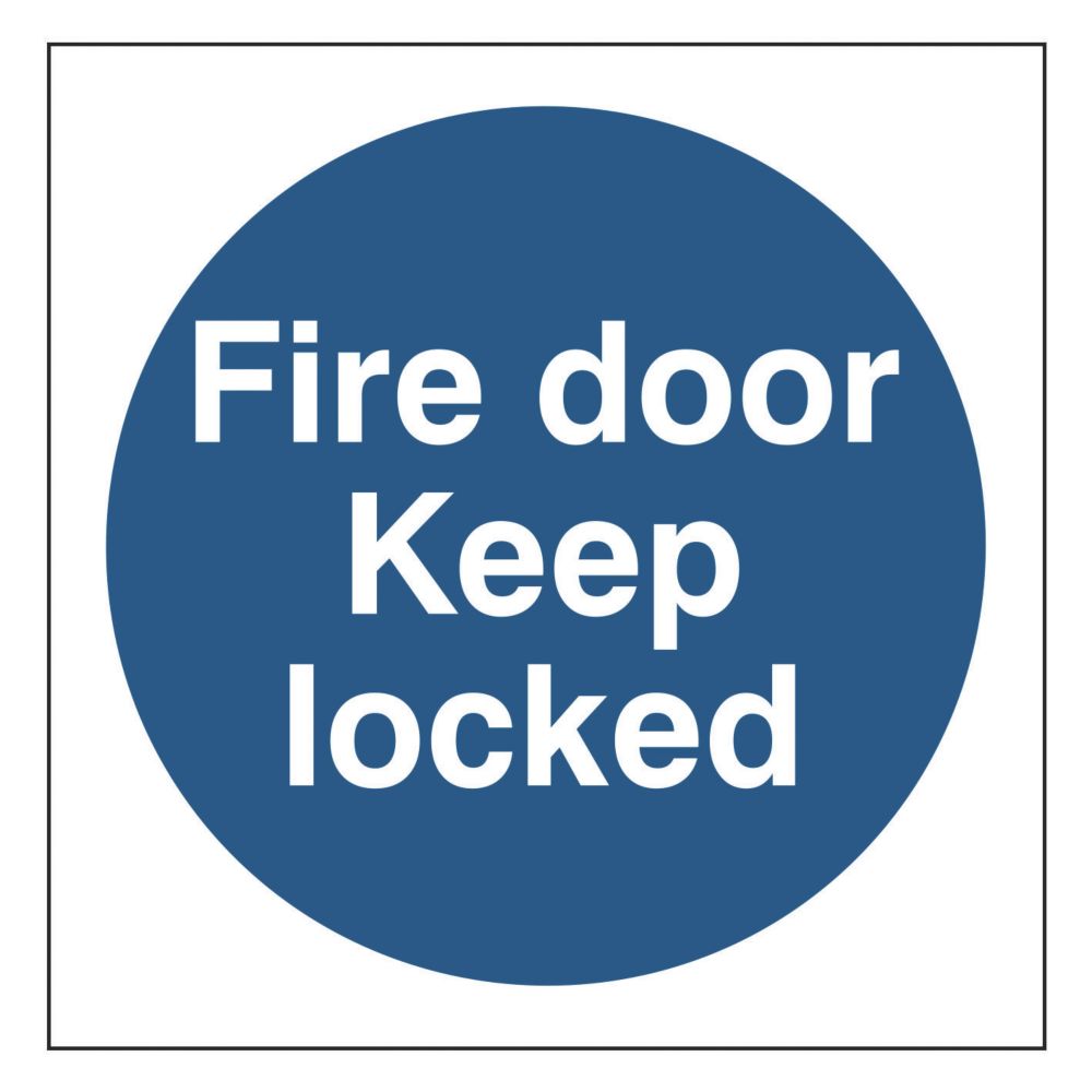 Fire Door Signs Fire Safety Signs Screwfix