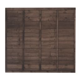 Forest TP Super Lap  Fence Panels Dark Brown 6' x 5' 6" Pack of 3
