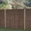 Forest TP Super Lap  Fence Panels Dark Brown 6' x 5' 6" Pack of 3