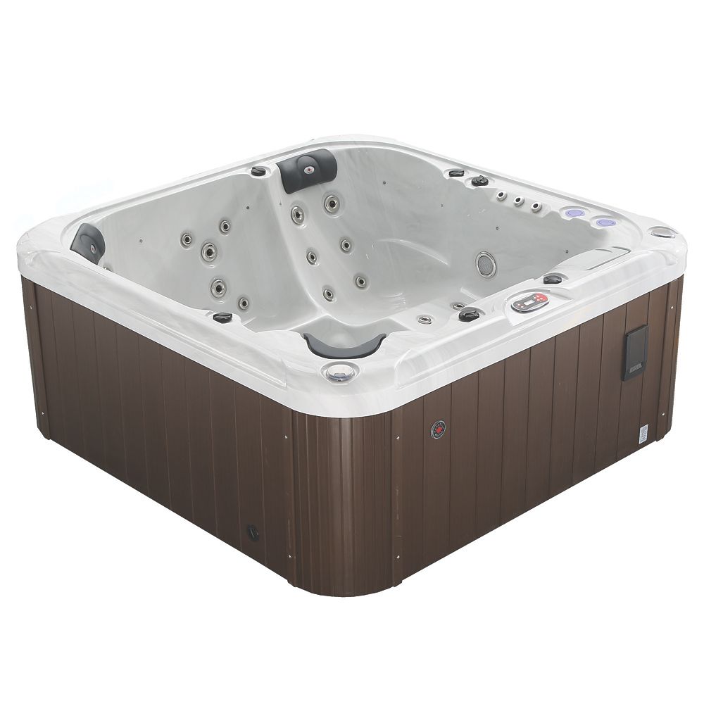 Canadian Spa Company KH-10131 44-Jet Square 6 Person Hot Tub 2.13m x 2 ...