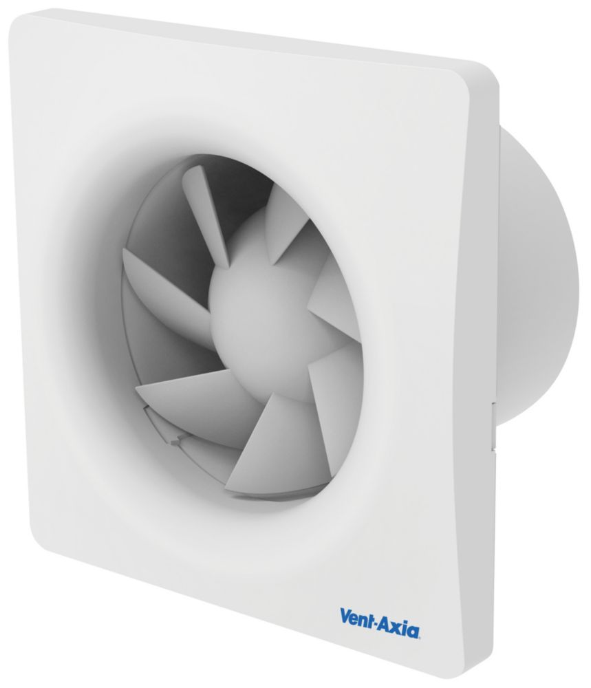 Vent-Axia 495698 100mm (4") Axial Bathroom Extractor Fan with Timer White 240V