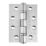 Eclipse  Satin Stainless Steel Grade 13 Fire Rated Ball Bearing Hinges 102mm x 76mm 2 Pack