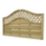 Forest Prague  Lattice Curved Top Fence Panels Natural Timber 6' x 3' Pack of 5
