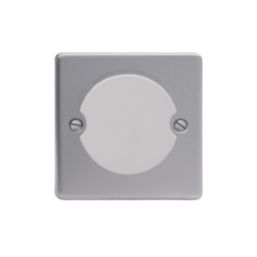 MagCharge Charging Socket 1-Gang 13A Satin Chrome with Grey Inserts