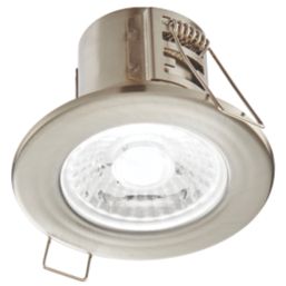 LAP Cosmoseco Fixed  Fire Rated LED Downlight Satin Nickel 5.8W 450lm