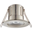 LAP Cosmoseco Fixed  Fire Rated LED Downlight Satin Nickel 5.8W 450lm