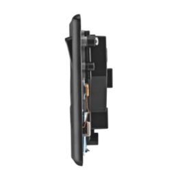 Arlec  13A 1-Gang SP Switched Socket Black Nickel  with Black Inserts