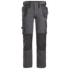 Snickers 6271 Full Stretch Work Trousers Steel Grey/Black 35" W 32" L