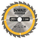 DeWalt  Wood Construction Circular Saw Blade  165mm x 20mm 24T