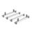 Van Guard VG335-4 Citroen Dispatch 2016 on ULTI Van Roof Bars 1400mm