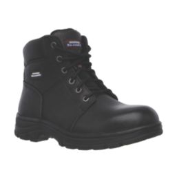 Skechers Workshire Size 14 Black Steel Toe Cap Safety Boots Screwfix