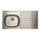 Carron Phoenix  1 Bowl Stainless Steel Kitchen Sink 940 x 485mm