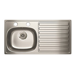 Carron Phoenix  1 Bowl Stainless Steel Kitchen Sink  940mm x 485mm