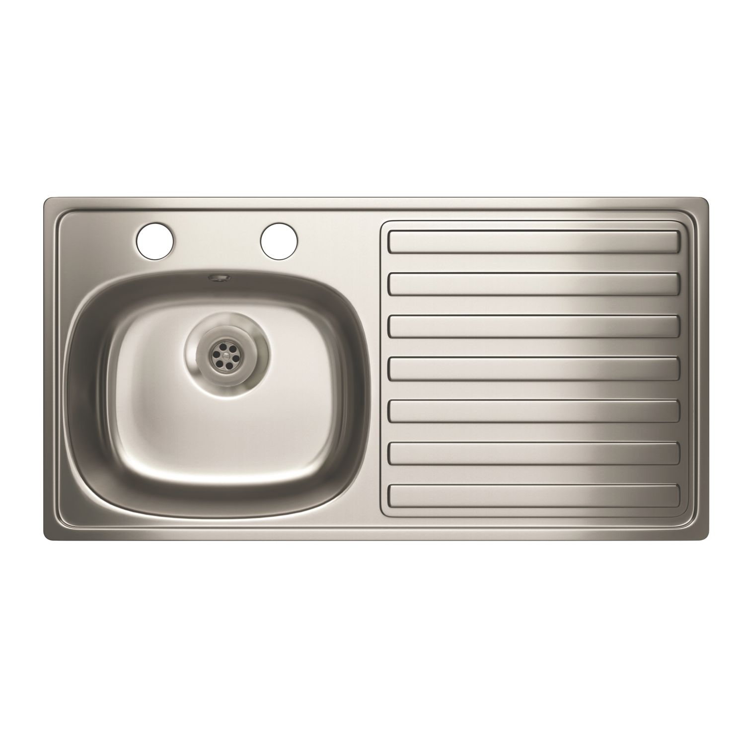 Carron Phoenix 1 Bowl Stainless Steel Kitchen Sink 940mm x 485mm (10776)