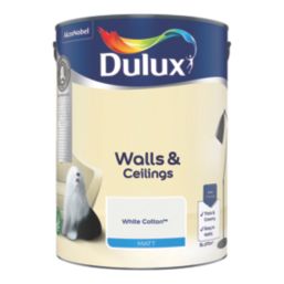 Dulux Walls & Ceilings 5Ltr White Cotton Matt Emulsion  Paint